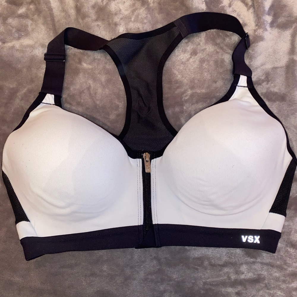 Victoria's Secret Sport VSX Workout bra zip front 34C